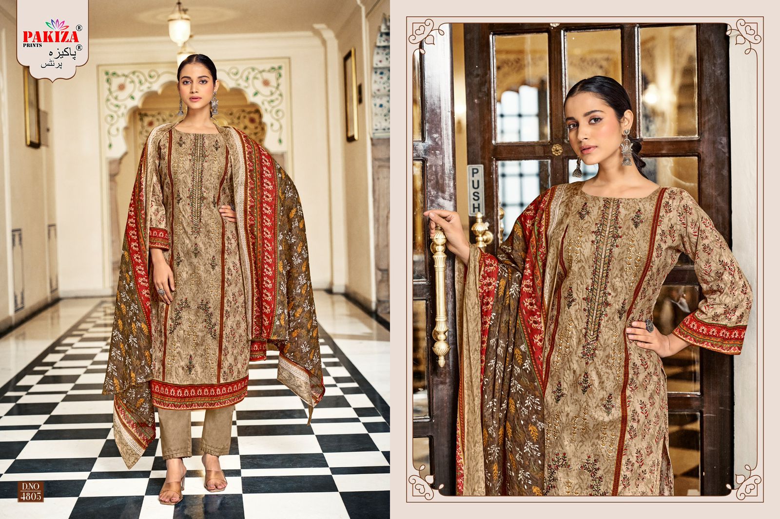 PAKIZA PRINTS BIN SAEED VOL 48 KASHMIRI LAWN SUITS