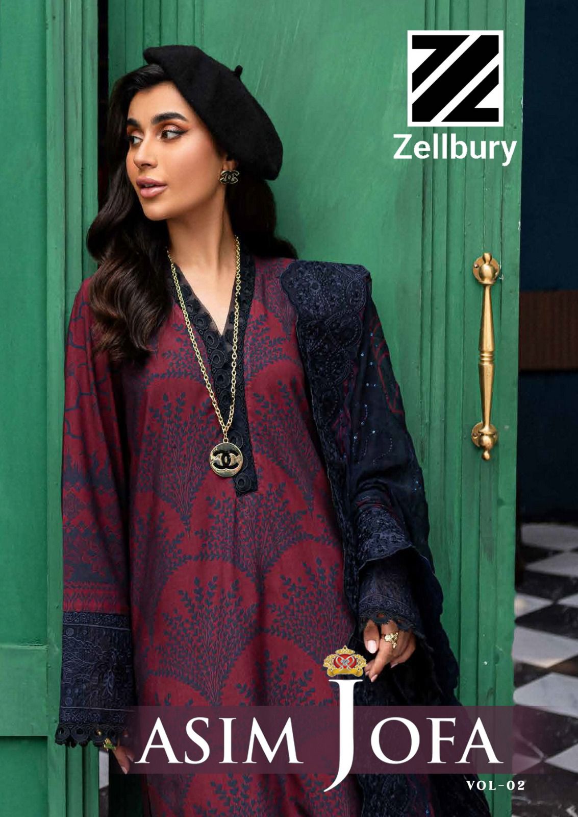 ZELLBURY ASIM JOFA VOL 2 COTTON KARACHI SUITS