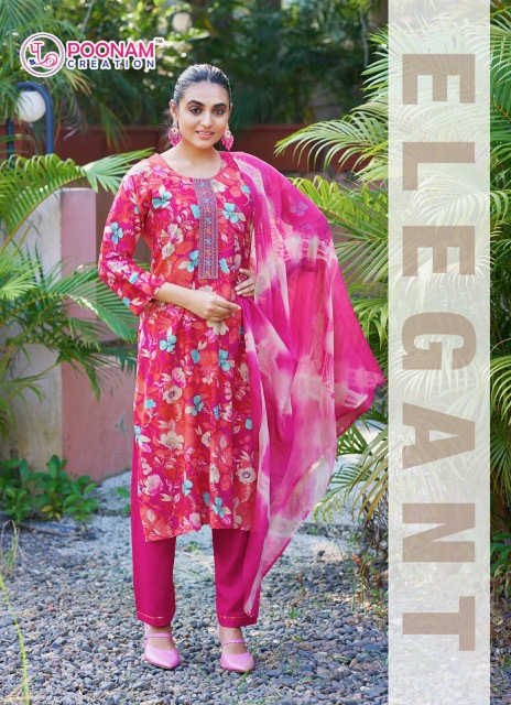 POONAM CREATION APSARA VOL 3 REYON PRINTED KURTIS