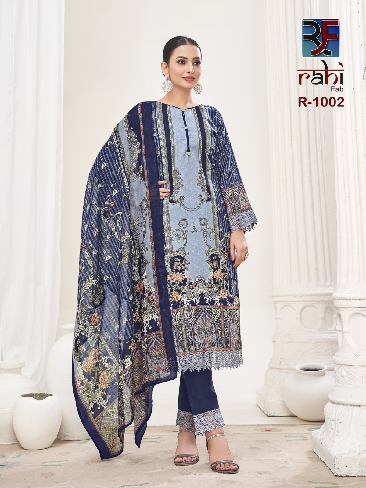 RAHI FAB RAHABAT VOL 1 LAWN KARACHI SUITS CATALOG