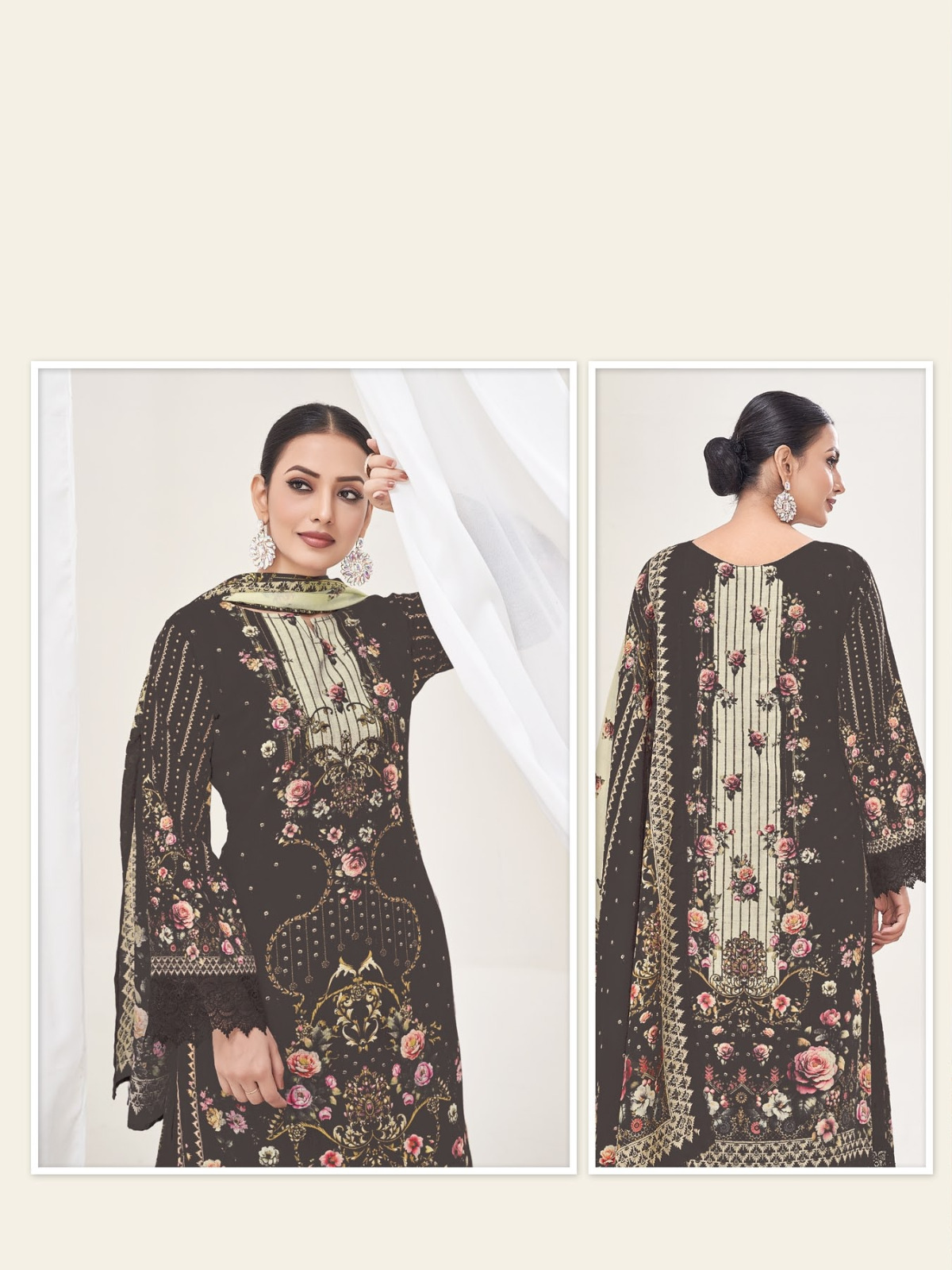 RAHI FAB RAHABAT VOL 1 LAWN KARACHI SUITS CATALOG