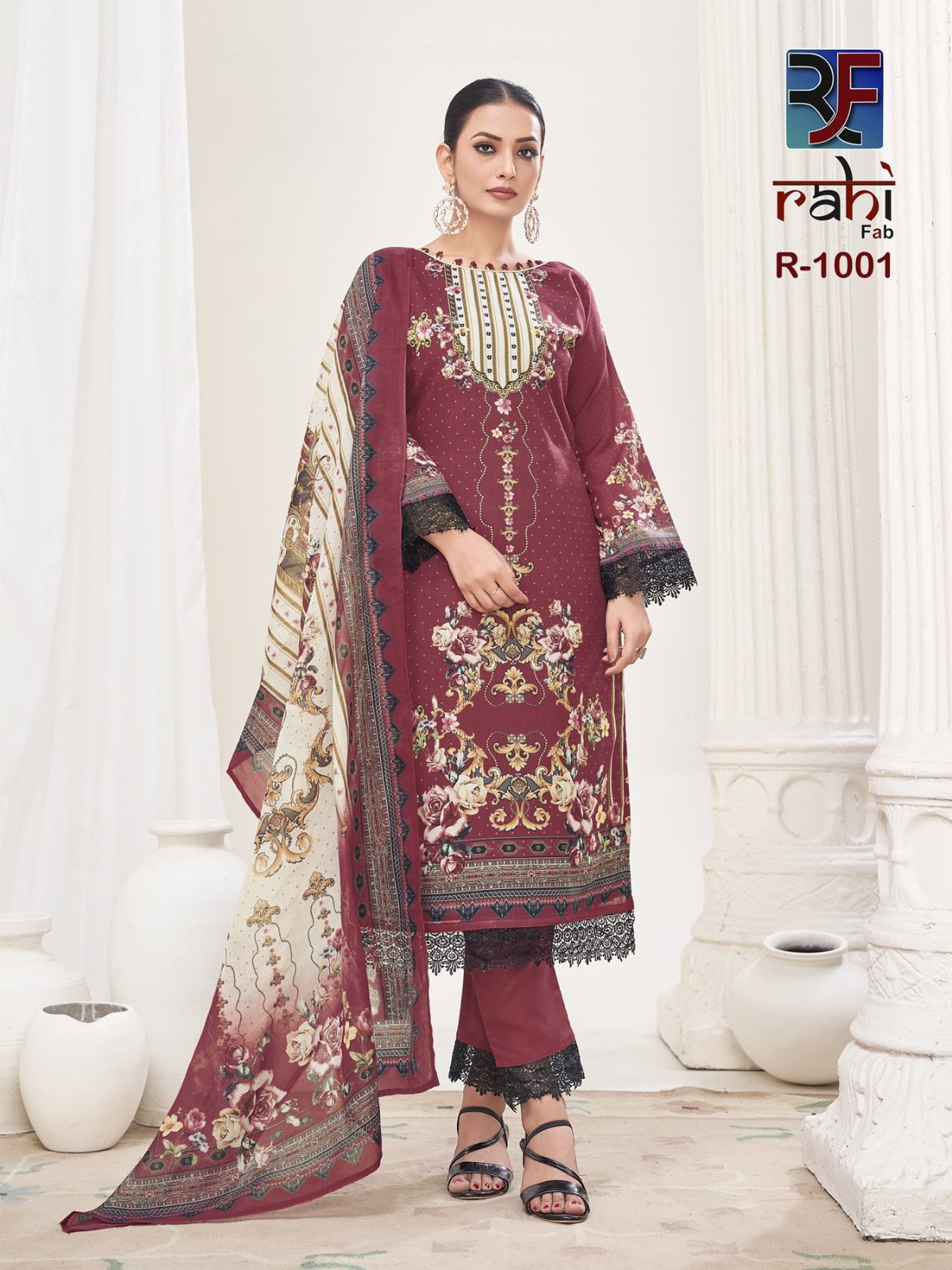 RAHI FAB RAHABAT VOL 1 LAWN KARACHI SUITS CATALOG