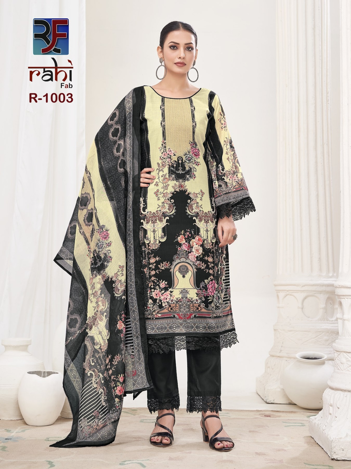 RAHI FAB RAHABAT VOL 1 LAWN KARACHI SUITS CATALOG