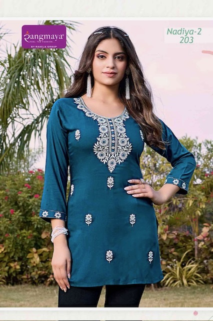 RANGMAYA NADIYA 2 SHORT KURTI WHOLESALER