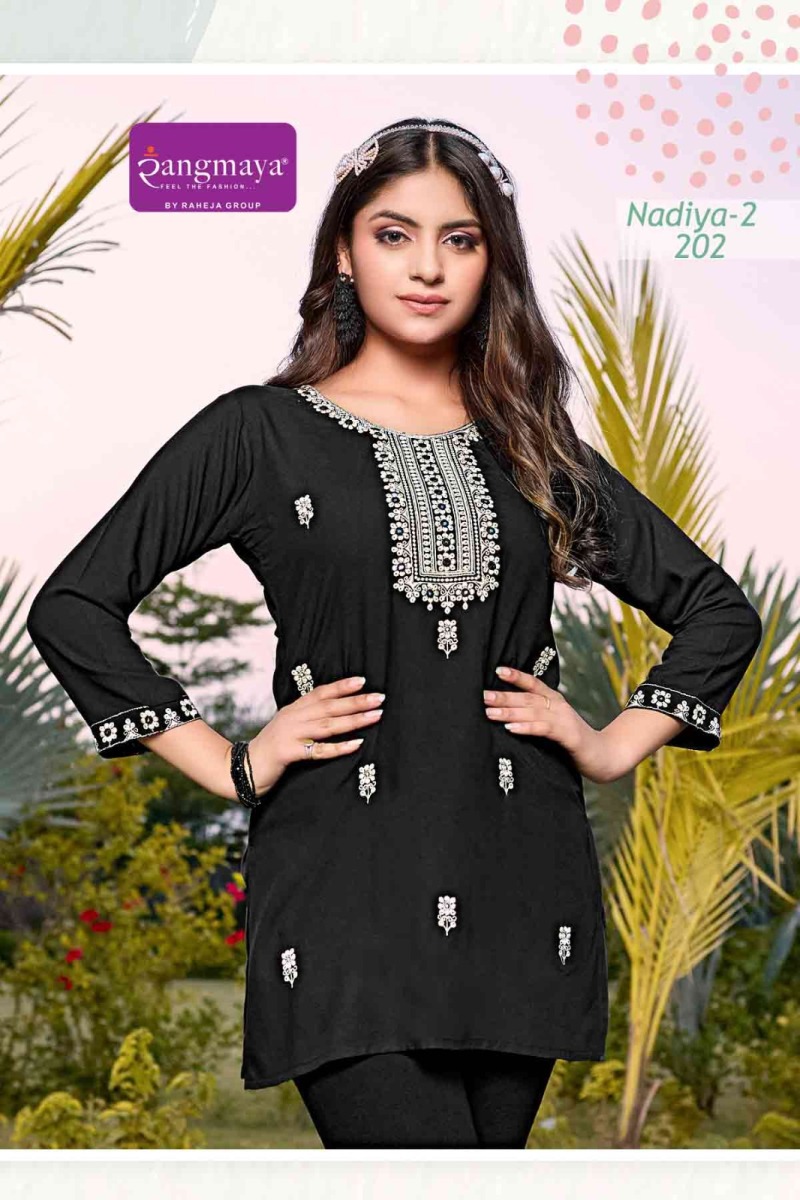 RANGMAYA NADIYA 2 SHORT KURTI WHOLESALER