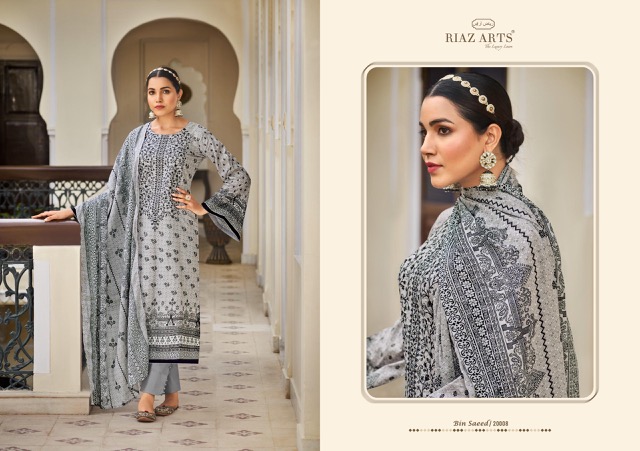 RIAZ ARTS BIN SAEED VOL 3 PURE COTTON SUITS