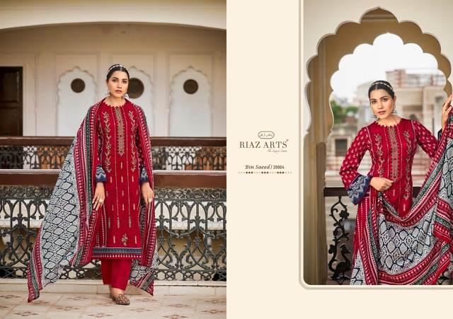 RIAZ ARTS BIN SAEED VOL 3 PURE COTTON SUITS