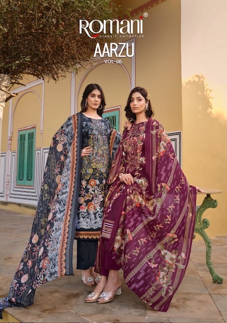 ROMANI AARZU VOL 6 COTTON SUITS MANUFACTURER