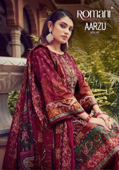 ROMANI AARZU VOL 7 COTTON EMBROIDERY SUITS