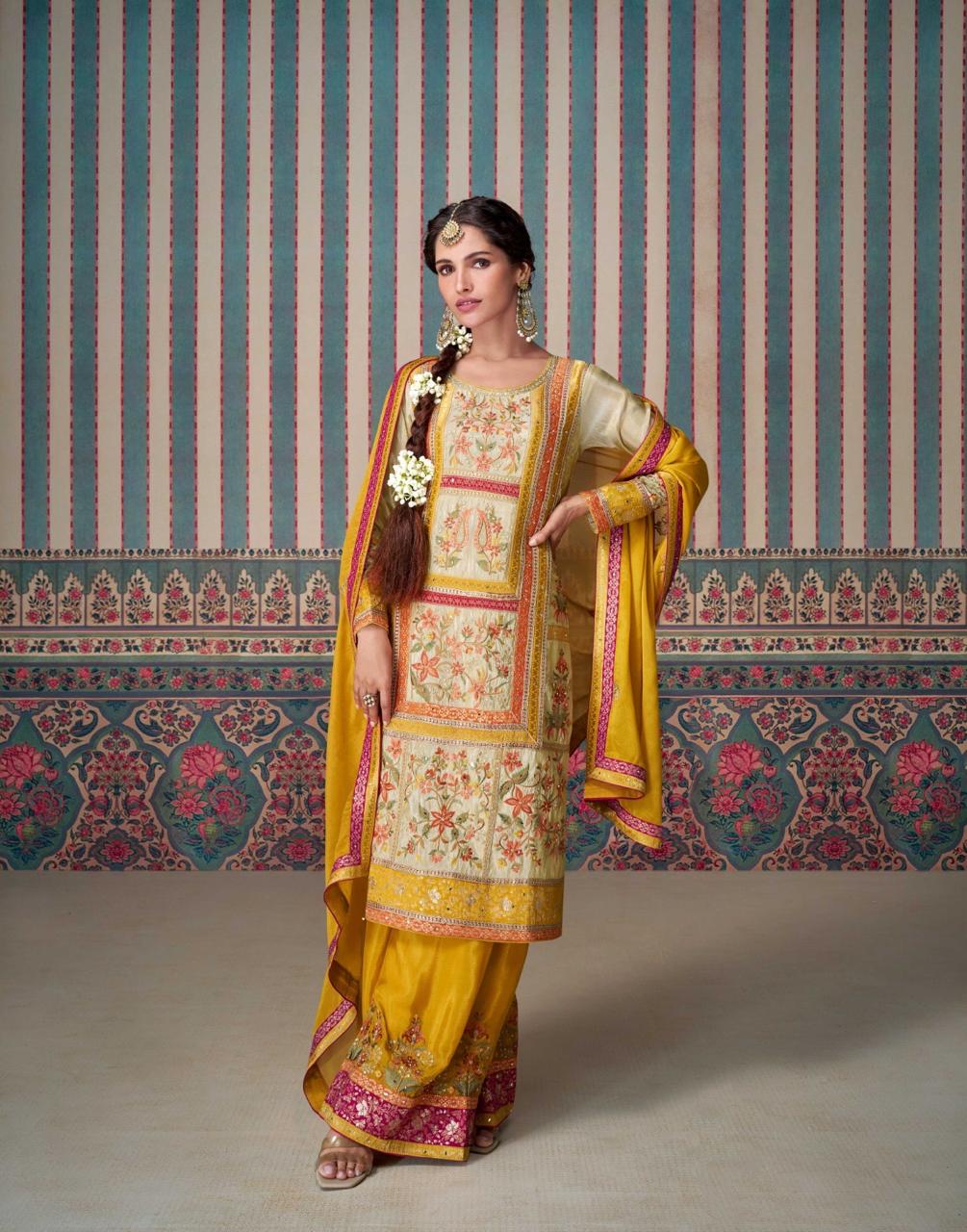 SAYURI DESIGNER KASTURI DESIGNER CHINNON SUITS