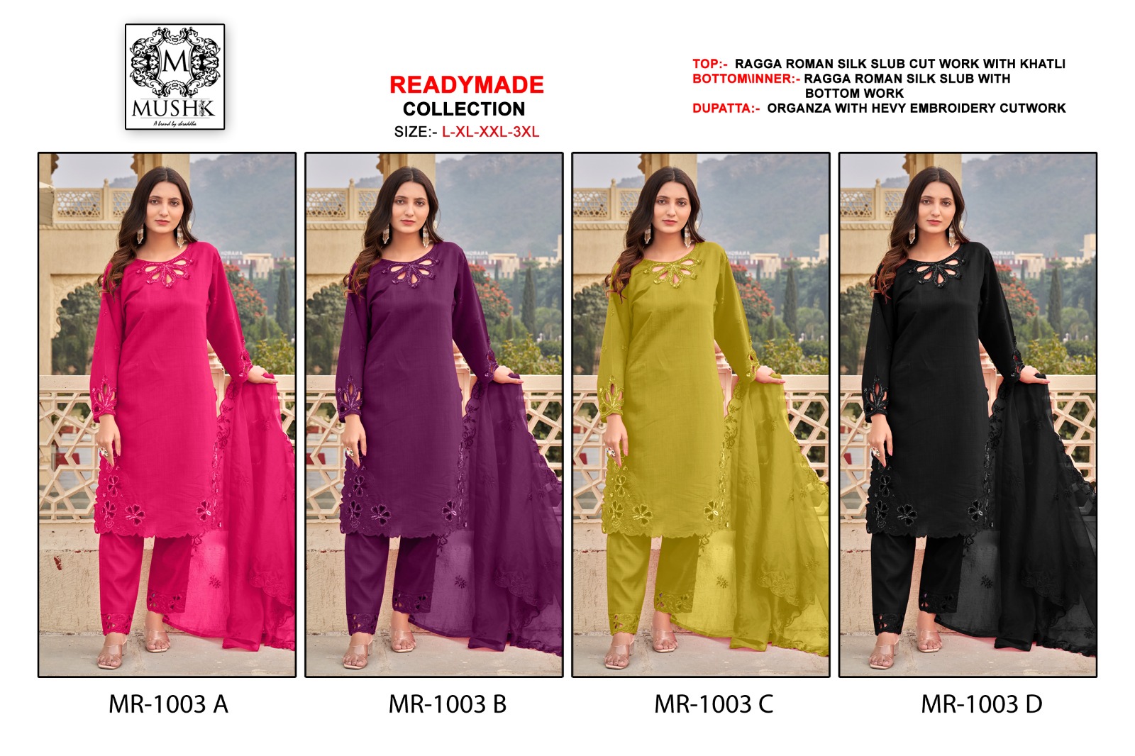 SHRADDHA DESIGNER MUSHK READYMADE SUITS