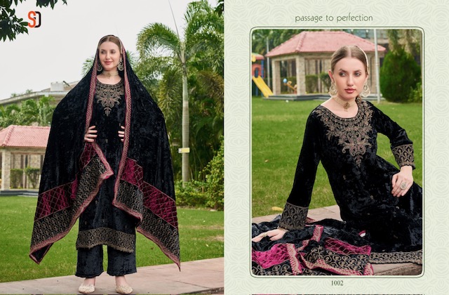 SHRADDHA DESIGNER SENORITA VELVET WINTER SUITS