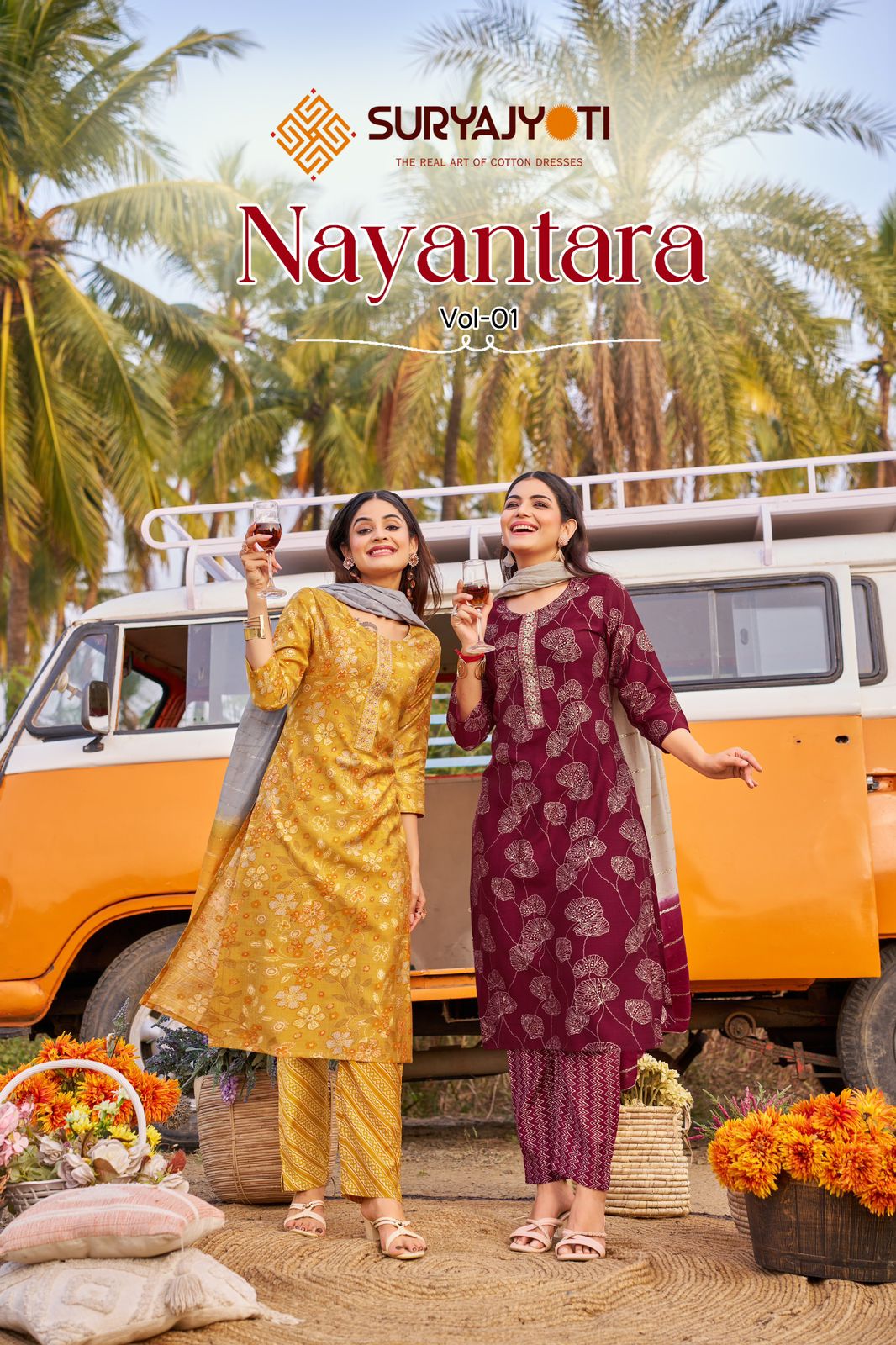 SURYAJYOTI NAYANTARA VOL 1 READYMADE KURTIS SET