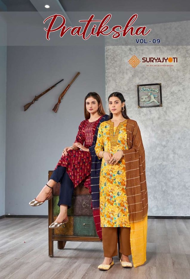 SURYAJYOTI PRATIKSHA VOL 9 READYMADE KURTIS SUPPLIER