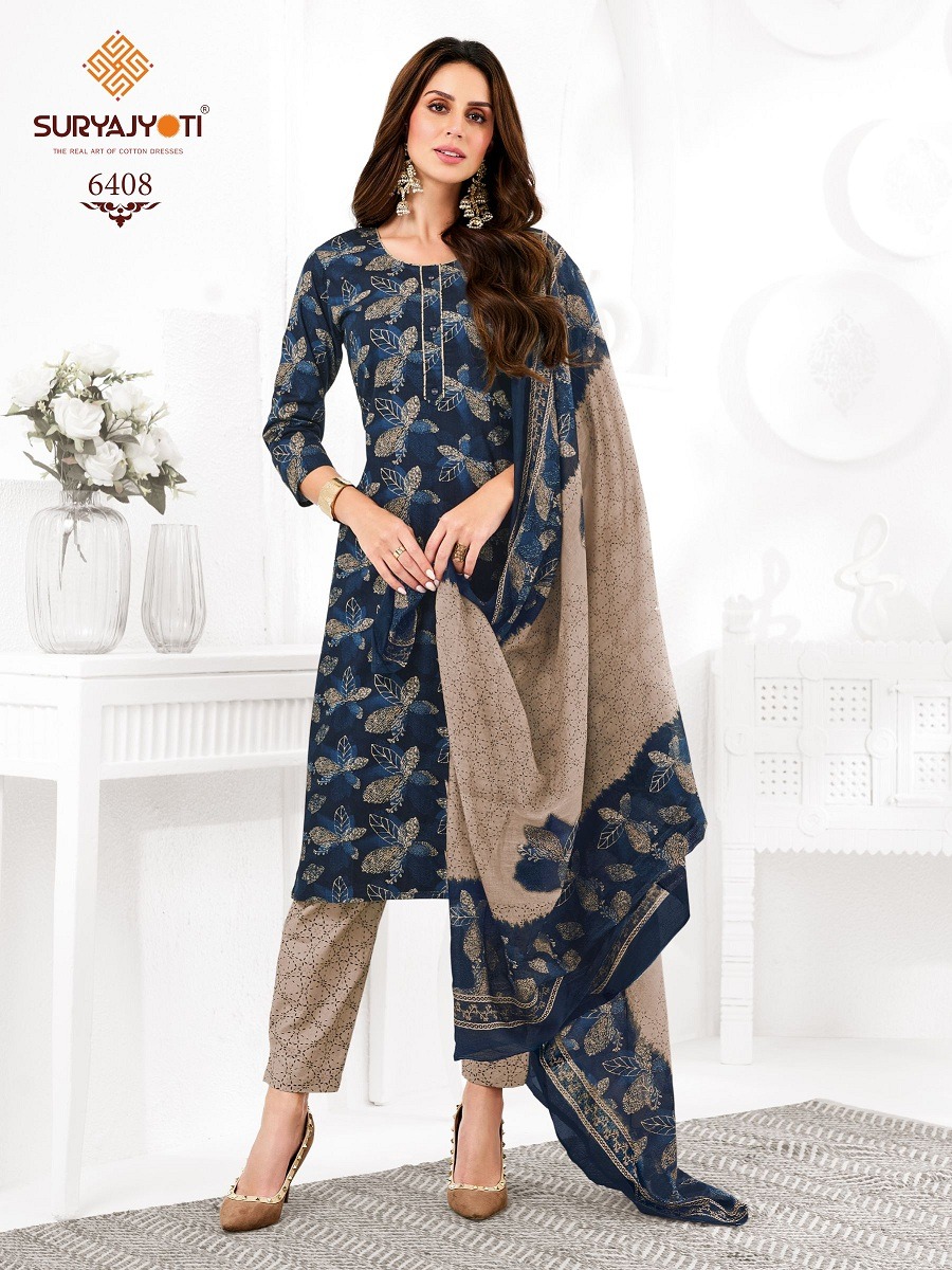 SURYAJYOTI TRENDY COTTONS VOL 64 READYMADE SUITS