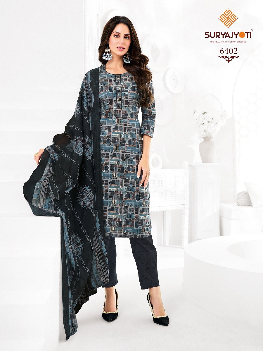 SURYAJYOTI TRENDY COTTONS VOL 64 READYMADE SUITS