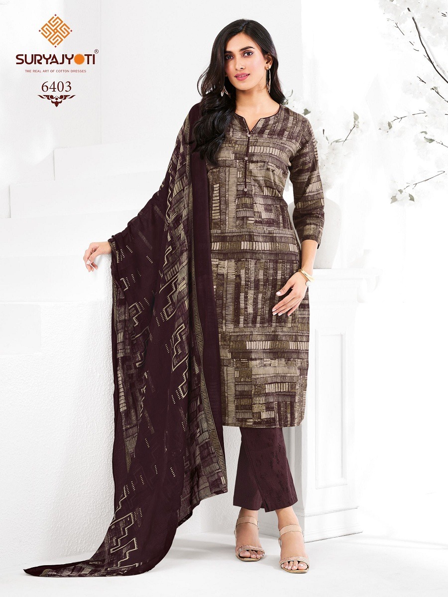 SURYAJYOTI TRENDY COTTONS VOL 64 READYMADE SUITS