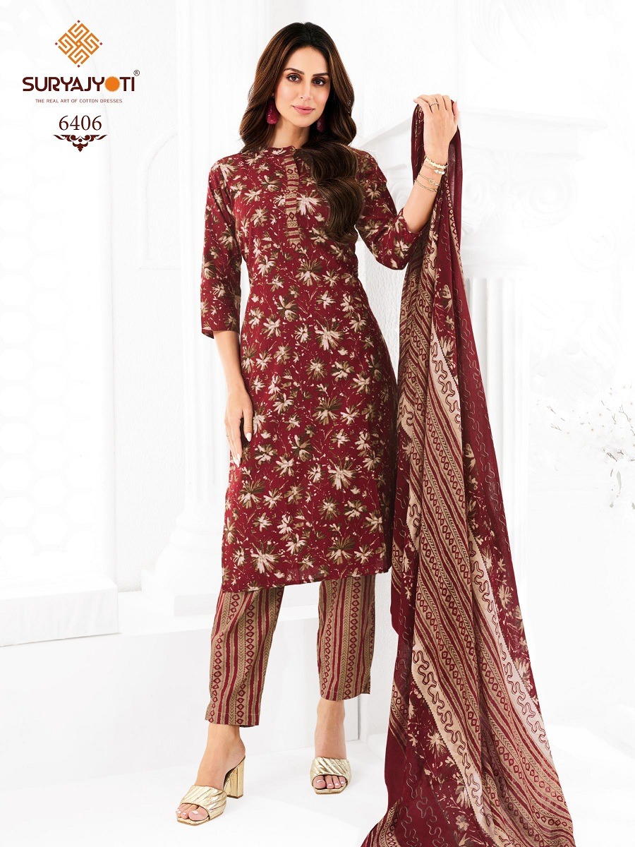 SURYAJYOTI TRENDY COTTONS VOL 64 READYMADE SUITS