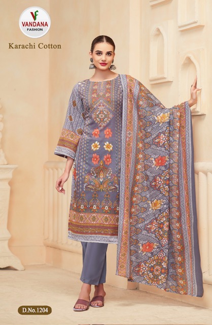 VANDANA FASHION KARACHI COTTON VOL 12 SUITS