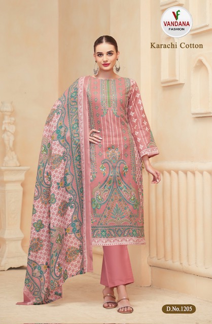 VANDANA FASHION KARACHI COTTON VOL 12 SUITS