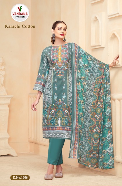 VANDANA FASHION KARACHI COTTON VOL 12 SUITS