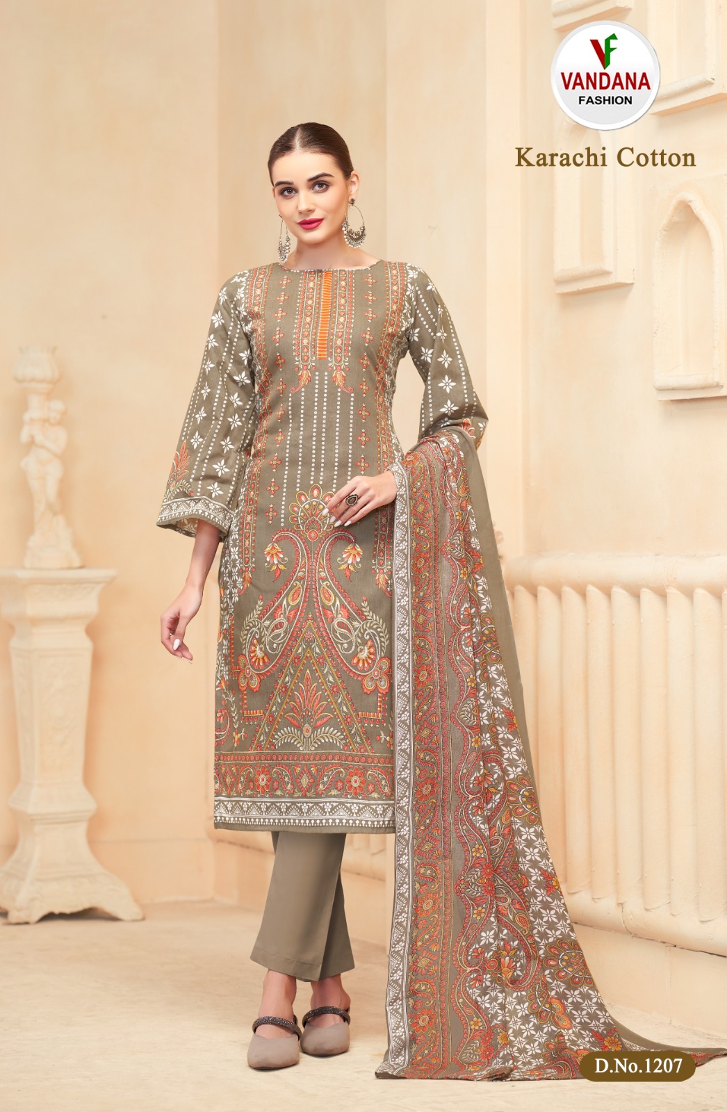 VANDANA FASHION KARACHI COTTON VOL 12 SUITS