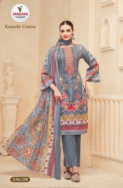 VANDANA FASHION KARACHI COTTON VOL 12 SUITS