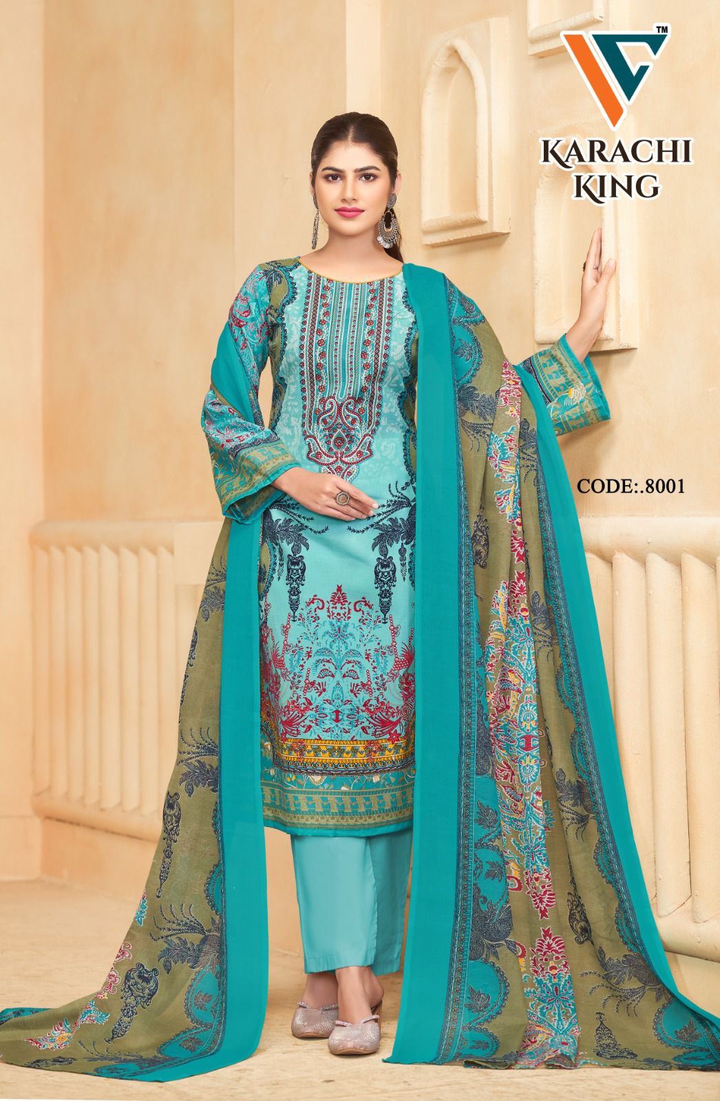 VANDANA‎‎‎ KARACHI KING‎‎‎ VOL 8 SALWAR SUITS CATALOG