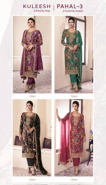 VINAY FASHION KULEESH PAHAL 3 DESIGNER SUITS