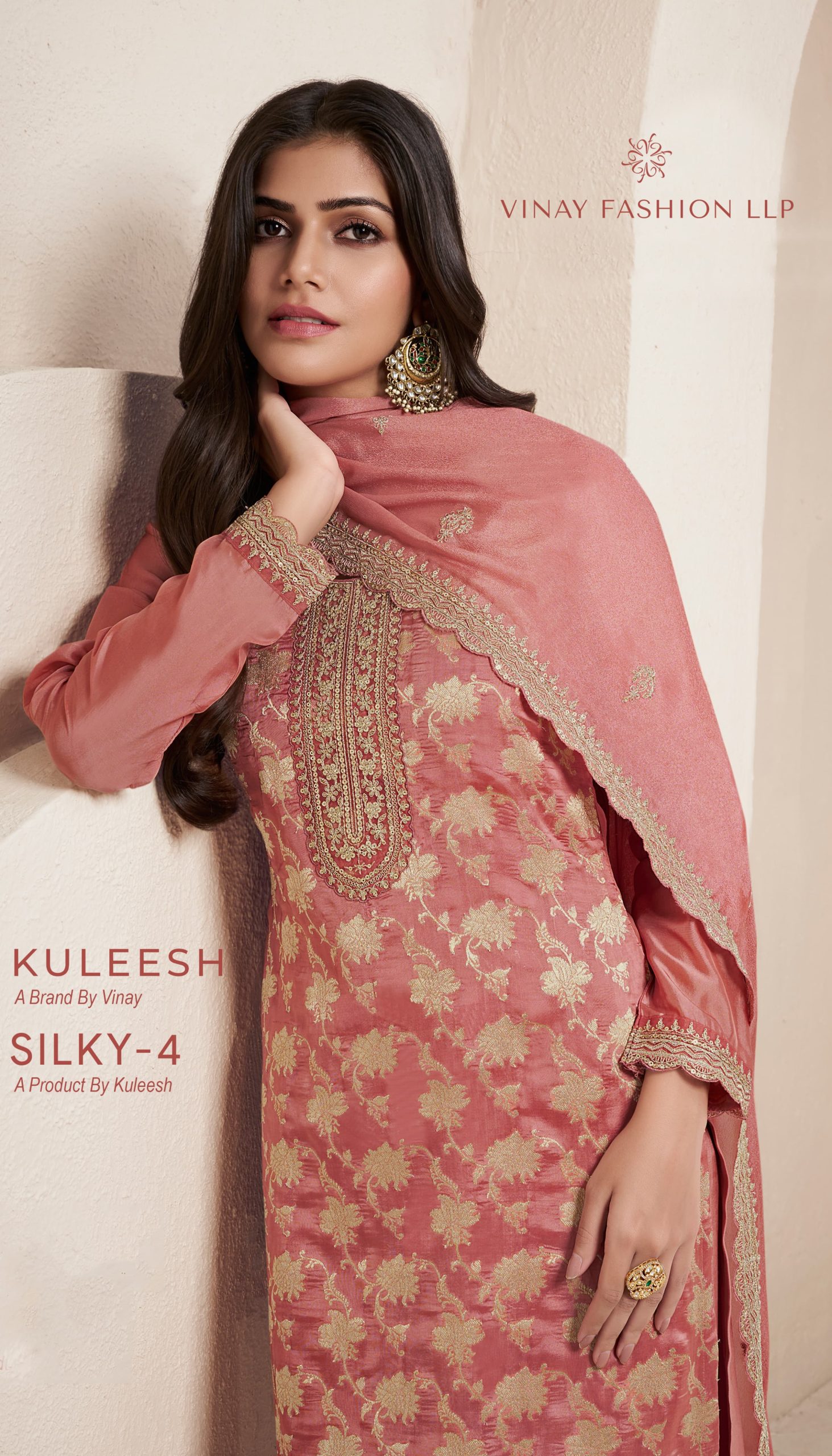 VINAY FASHION KULEESH SILKY VOL 4 LATEST CATALOGUE