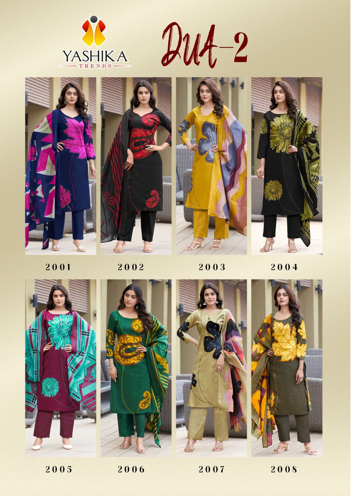 YASHIKA TRENDS DUA VOL 2 COTTON DRESS MATERIAL