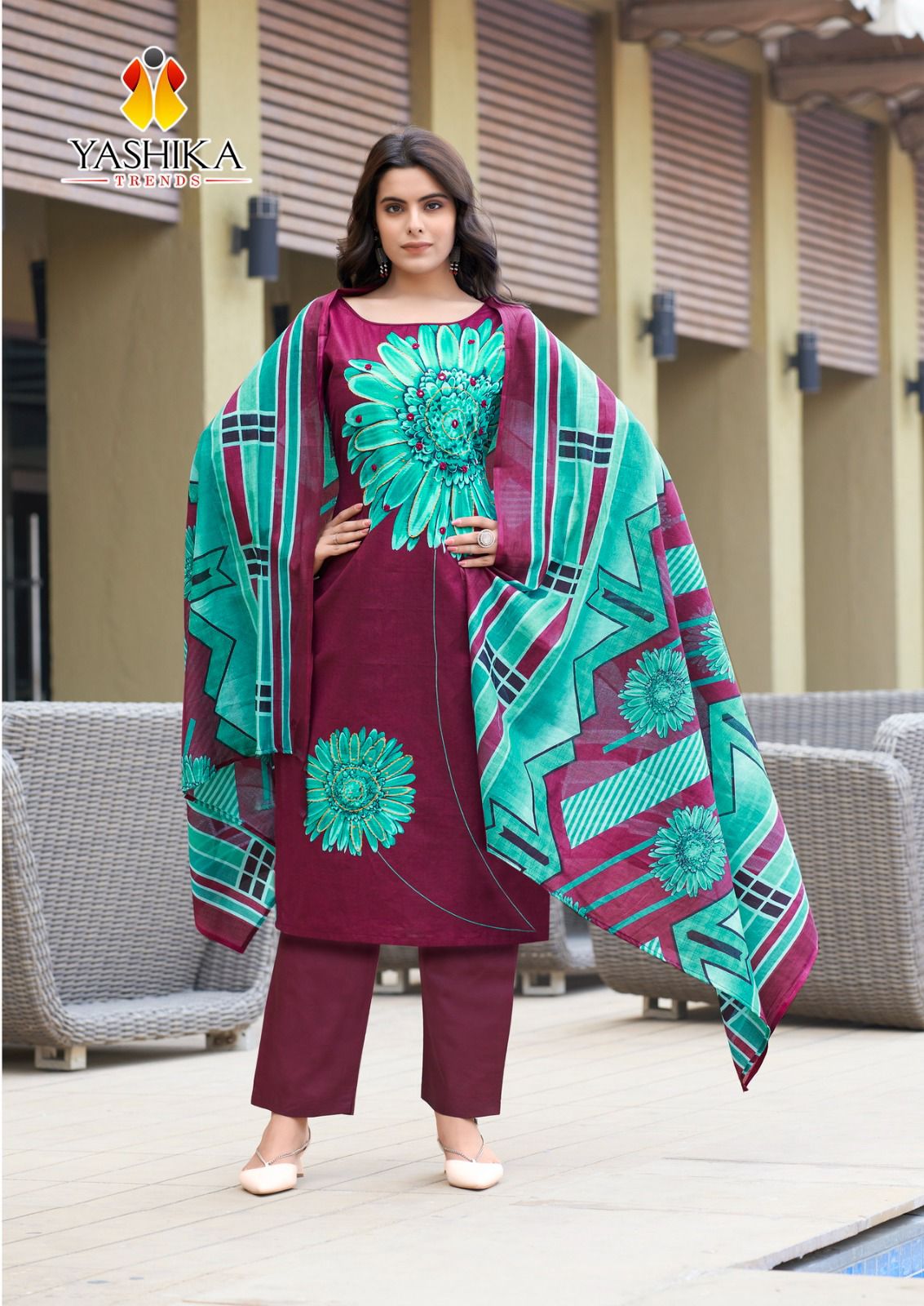 YASHIKA TRENDS DUA VOL 2 COTTON DRESS MATERIAL