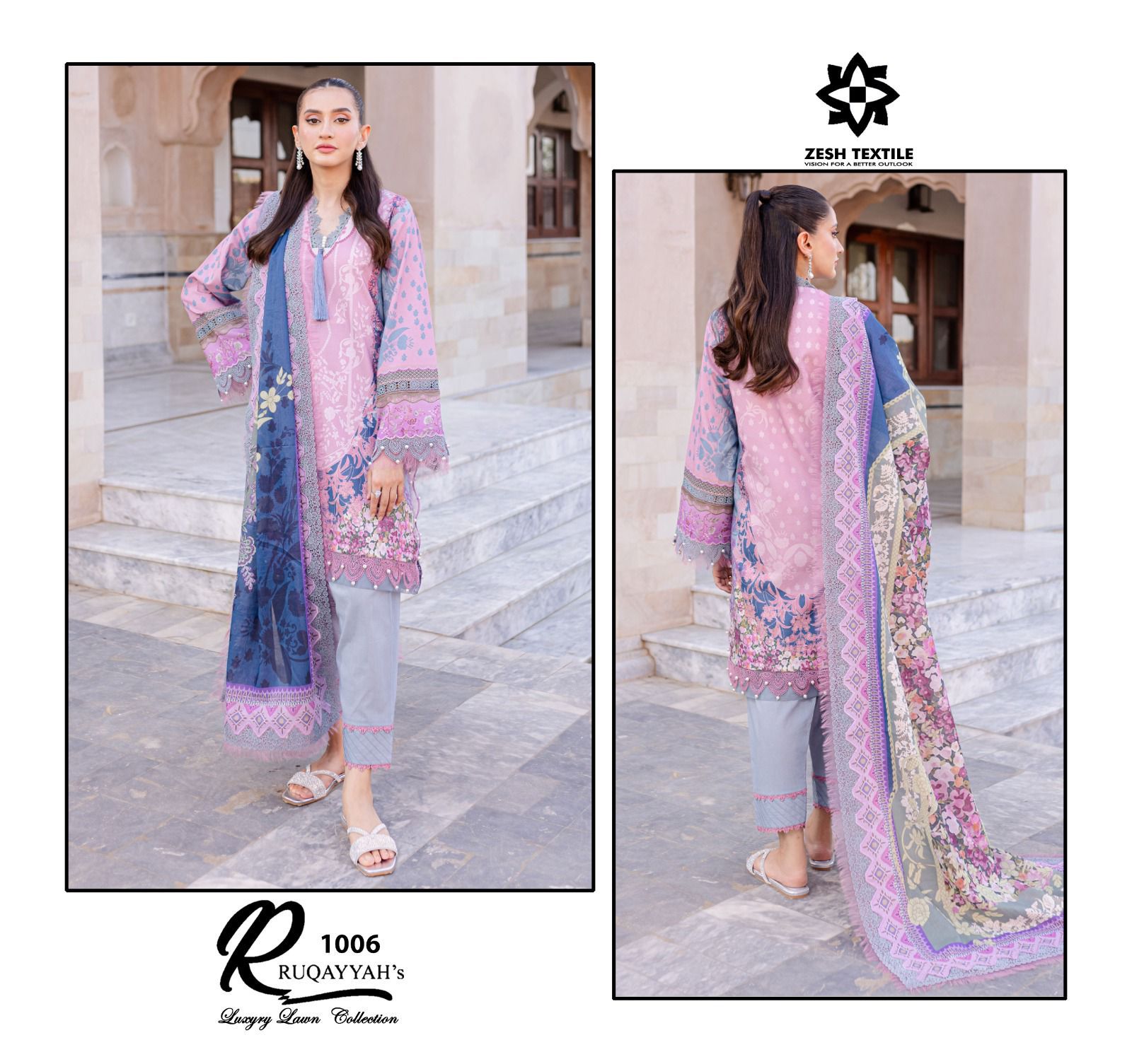 ZESH TEXTILE RUQAYYAHS LUXURY LAWN COLLECTION