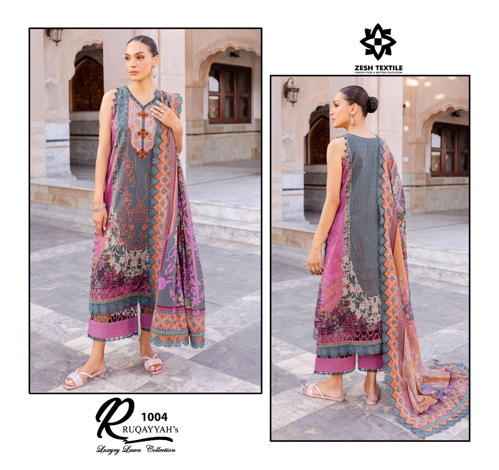 ZESH TEXTILE RUQAYYAHS LUXURY LAWN COLLECTION