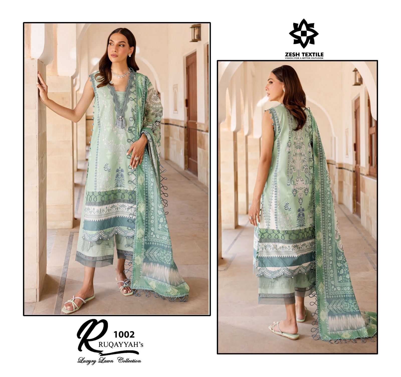 ZESH TEXTILE RUQAYYAHS LUXURY LAWN COLLECTION