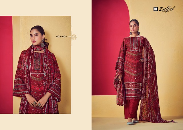 ZULFAT DESIGNER SUITS LIPIKA RAYON HANDWORK SUITS