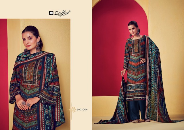 ZULFAT DESIGNER SUITS LIPIKA RAYON HANDWORK SUITS