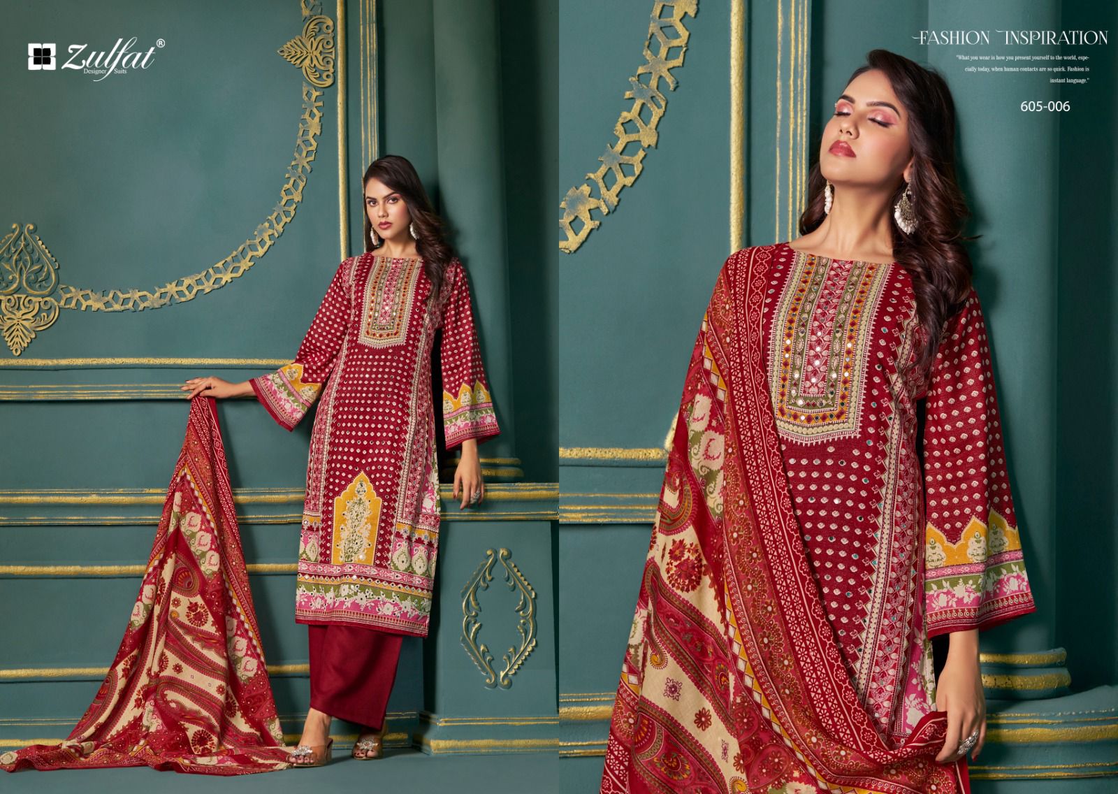 ZULFAT DESIGNER SUITS TISHA SALWAR KAMEEZ WHOLESALER