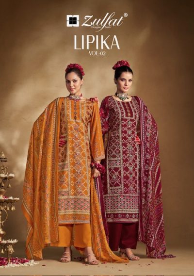 ZULFAT LIPIKA VOL 2 REYON HANDWORK SUITS CATALOG