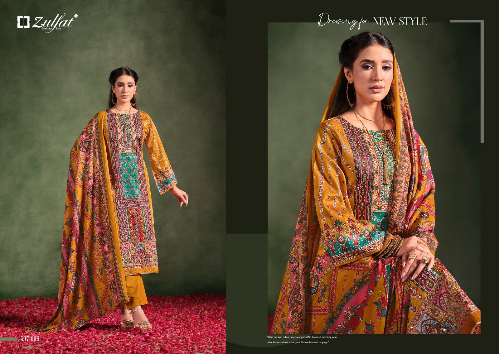 ZULFAT RAABTA VOL 2 PURE JAM COTTON SUITS