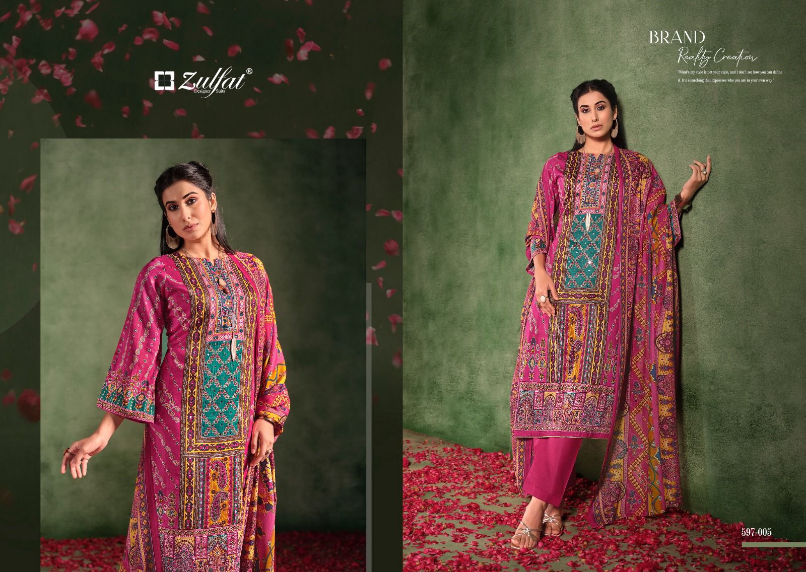 ZULFAT RAABTA VOL 2 PURE JAM COTTON SUITS