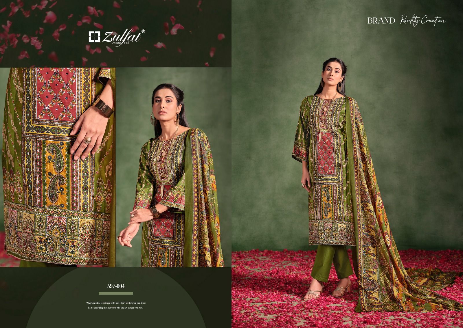 ZULFAT RAABTA VOL 2 PURE JAM COTTON SUITS