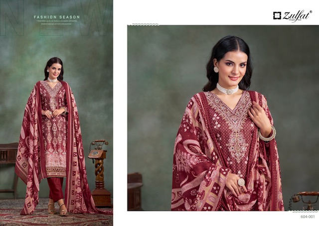 ZULFAT SANGINI VOL 3 PURE COTTON SUITS CATALOGUE