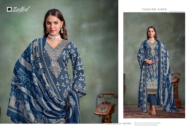 ZULFAT SANGINI VOL 3 PURE COTTON SUITS CATALOGUE