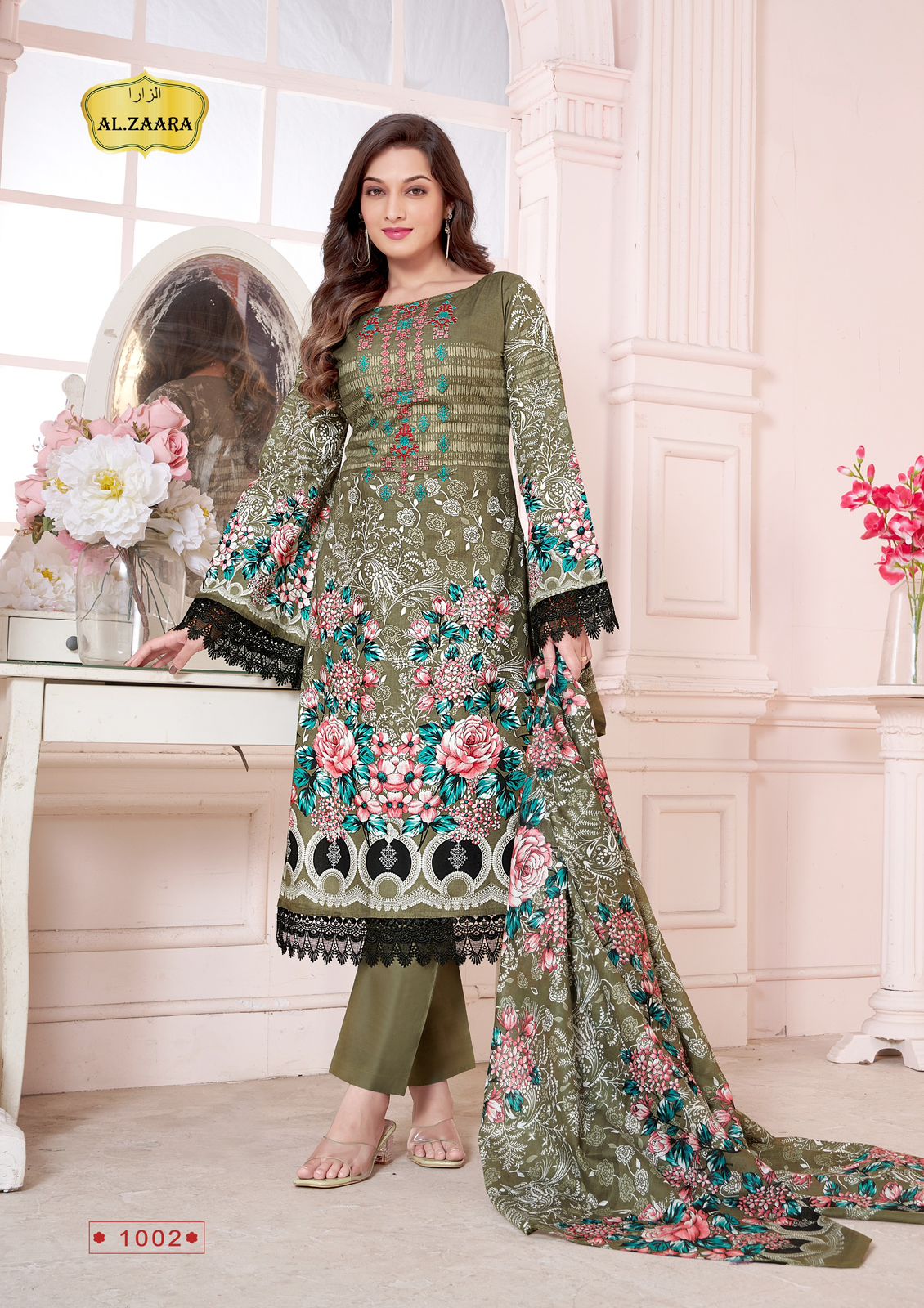 AL ZAARA VOL 1 LAWN KARACHI SUITS CATALOGUE