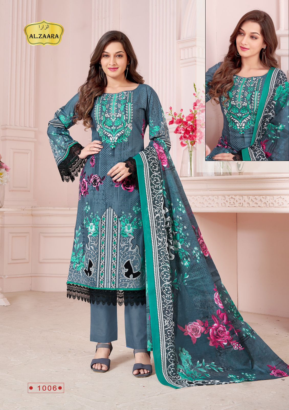 AL ZAARA VOL 1 LAWN KARACHI SUITS CATALOGUE