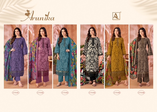 ALOK SUIT ARUNIKA CAMBRIC PRINTED SUITS SUPPLIER