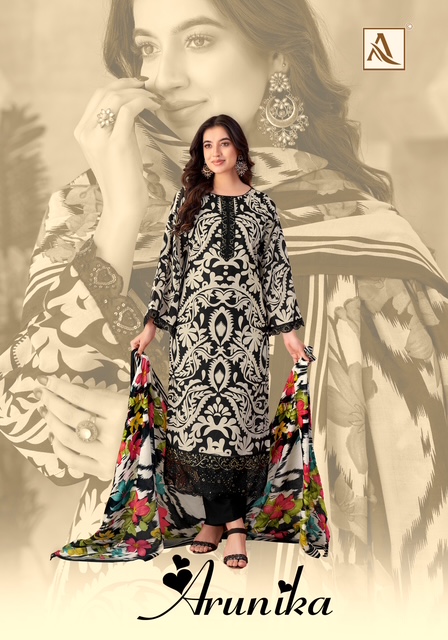 ALOK SUIT ARUNIKA CAMBRIC PRINTED SUITS SUPPLIER