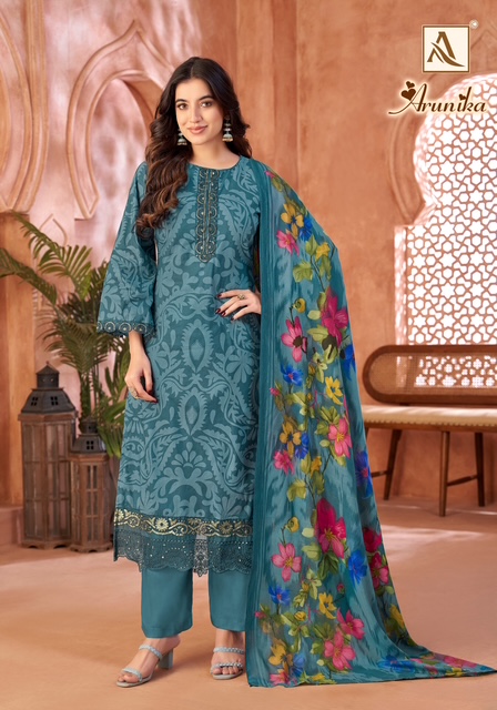 ALOK SUIT ARUNIKA CAMBRIC PRINTED SUITS SUPPLIER