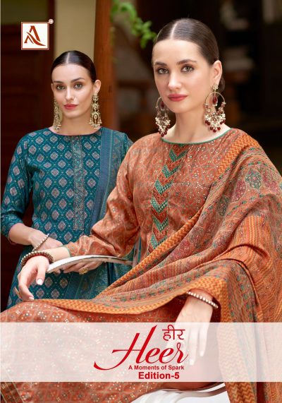 ALOK SUIT HEER EDITION 5 DESIGNER PRINTED SUITS